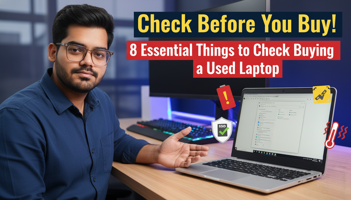 8 Essential Things to Check Before Buying a Used Laptop (Complete Buyer’s Guide)